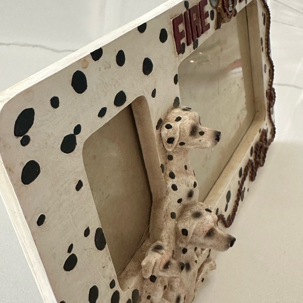 Fire Department Dalmatian-Themed Photo Frame